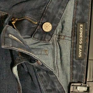 4-Dark Wash bootcut- Express Jeans